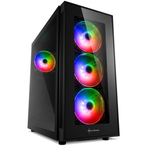 Carcasa Sharkoon TG5 PRO ATX, fara sursa, RGB