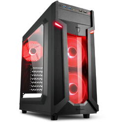 Carcasa Sharkoon VG6-W ATX, fara sursa, red