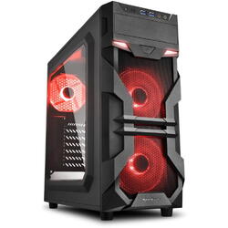 Carcasa Sharkoon VG7-W ATX, fara sursa, red