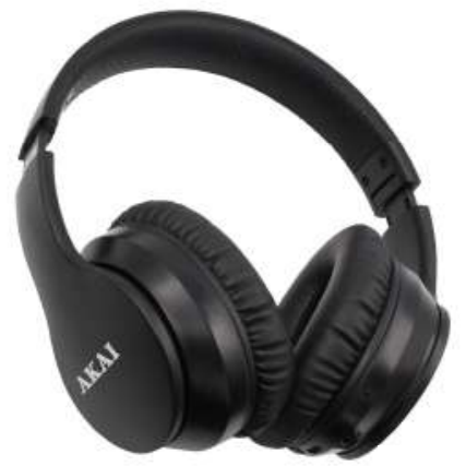 Casti Akai BTH-B6ANC, bluetooth, negru