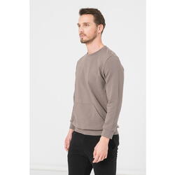 PEGAS BLUZA COTON CASUAL BARBATI TAUPE-XL