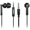 Lenovo In-Ear Headphones, In Ear fits comfortably inside the ear canal, with 3 silicon tips, Lightweight design allows user to carry with them, Product Weight: 0.02 kg, Sensitivity: 90 ± 3 dB / 1 mW @ 1 kHz, Impedance: 32 Ω, Frequency Range: 20 Hz - 20 KH