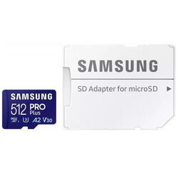 Card memorie Samsung microSD PRO+ MD-MD512SA/EU + adapter