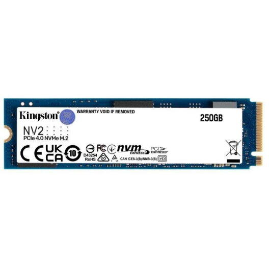 SSD Kingston, SNV2S, M2-2280, 250GB, PCI Express 3.0 x4 NVMe