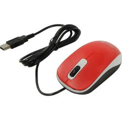 Mouse Genius cu fir, optic, DX110, 1200dpi, rosu, plug and play, USB