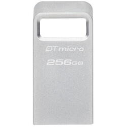 USB Flash Drive Kingston 256GB Data Traveler Micro, USB 3.2 Gen1, Metalic