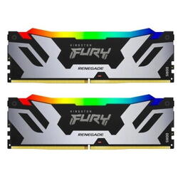 Memorie RAM Kingston, DIMM, DDR5, 32GB, 7200MHz, CL38, 1.35V, FURY Renegade RGB, Kit of 2