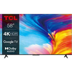 Televizor Smart LED TCL 58P635 147,3 cm (58") 4K Ultra HD Wi-Fi Gri (Model 2022)