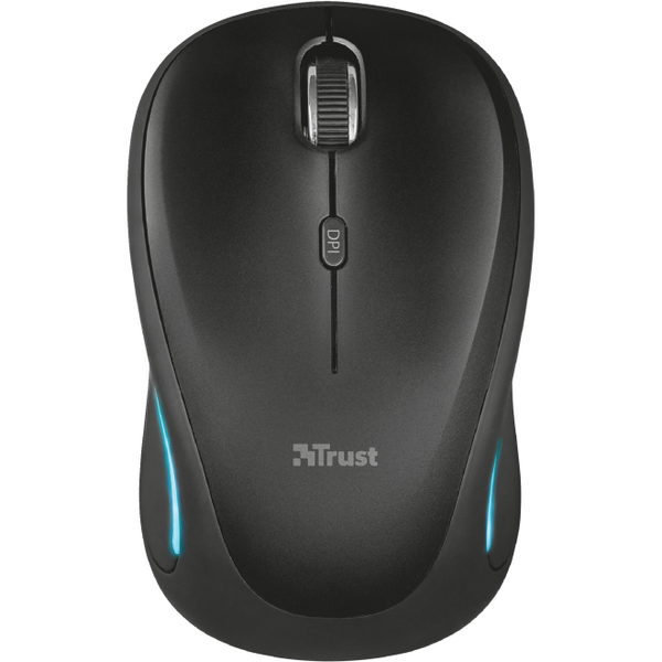 Mouse fara fir Trust Yvi FX Wireless Mouse - negru  Specifications General Height of main product (in mm) 95 mm Width of main product (in mm) 57 mm Depth of main product (in mm) 40 mm Total weight 84 g Formfactor compact Ergonomic design no  Connectivity