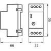 Senzor crepuscular incastrat Vivalux ECHO, 230V, 20A, IP65, 35x66x90mm, Gri