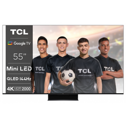 Televizor Smart QLED TCL 55C845 139,7 cm (55") 4K Ultra HD Wi-Fi Negru