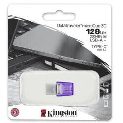 USB Flash Drive Kingston 128GB DT MicroDuo, USB 3.0, micro USB 3C