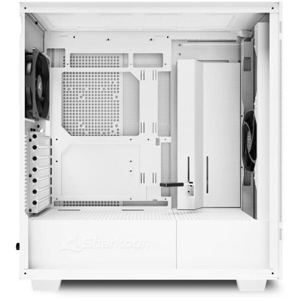 Carcasa SHARKOON REBEL C50 WHITE MID TOWER, NO PSU, TEMPERED GLASS, ATX