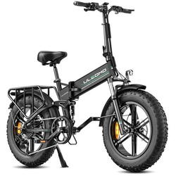 Bicicleta electrica pliabila Ulzomo Dunes 20 E-bike, 750W, 48V 16Ah, autonomie 120km, viteza maxima 40km/h, Black, 20''