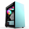 Carcasa PRO GAMING MYRMIDON ARGB Mini Tower Verde, Tempered Glass, Ventilatoare Suportate: 4, Ventilatoare Incluse: 4, 1x Controller ARGB, Dimensiuni 340x215x410mm, ATX