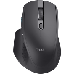 Mouse Trust Ozaa+, wireless RF 2.4GHz, bluetooth, conectivitate USB 1.1, 2.0, 3.0, rezolutie maxima 3200 DPI, negru