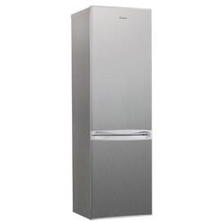 Combina frigorifica Candy CCG1S 518EX, 252 l, Super Freezing, Rafturi din sticla, Usi reversibile, Clasa E, H 180 cm, Inox