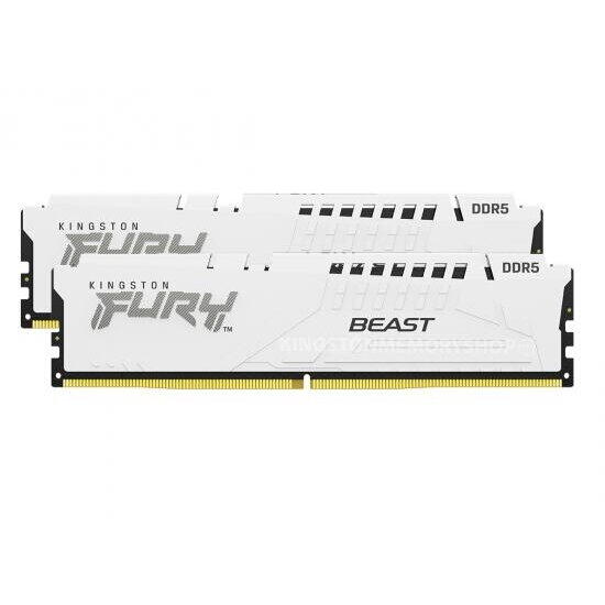 KINGSTON 64GB 6000MT/s DDR5 CL30 DIMM Kit of 2 FURY Beast White XMP