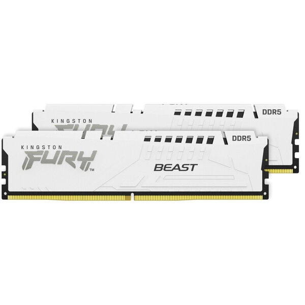 KINGSTON 64GB 6000MT/s DDR5 CL30 DIMM Kit of 2 FURY Beast White EXPO