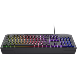 Tastatura Trust cu fir GXT836 Evocs, numar butoane 114, interfata USB 2.0, conector USB-A, iluminare RGB rainbow, negru