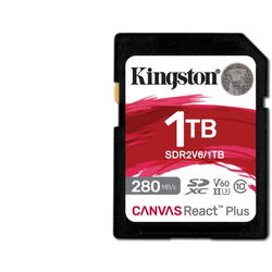 KINGSTON 1TB Canvas React Plus SDXC UHS-II 280R/150W U3 V60 for Full HD/4K