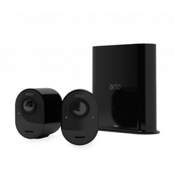 Arlo Ultra 2 Outdoor Security Camera 2 Camera Kit - (Base station included) - Black