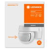 Senzor de lumina si miscare aplicabil pe perete Ledvance SENSOR WALL 110°, 230V, IP44, 60x72x77mm, reglabil 2s - 15min, Alb