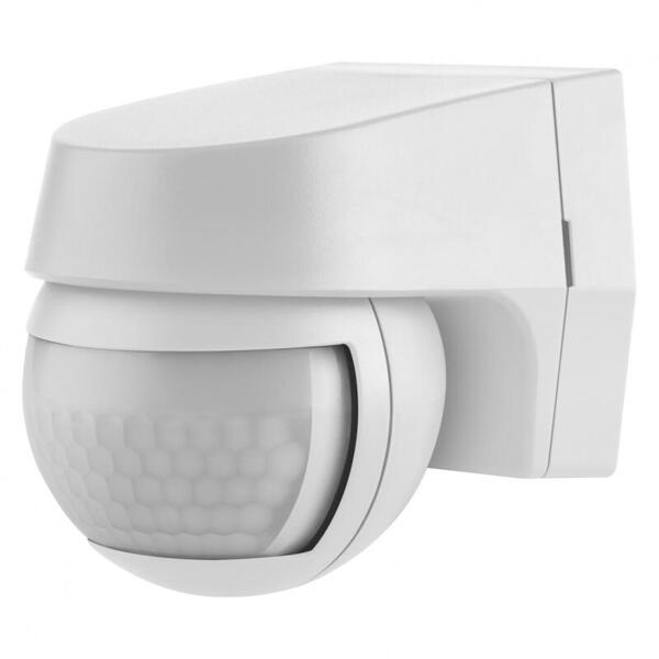 Senzor de lumina si miscare aplicabil pe perete Ledvance SENSOR WALL 110°, 230V, IP44, 60x72x77mm, reglabil 2s - 15min, Alb