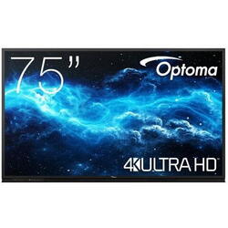 Display interactiv (tabla interactiva) Optoma Seria 3 gen.2 3752RK 75", UHD, 400nit, Direct LED, 6ms, contrast dinamic 5000:1, mătuire 4%-8%, 50,000 ore, Android 11, CPU A55*4 + A52*2, RAM 4GB, stocare 32GB. Optoma Creative Board Whiteboard and Annotation