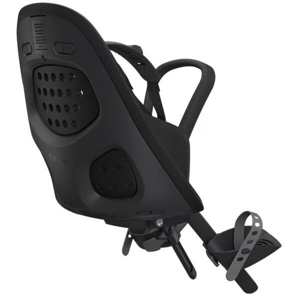 Scaun pentru copii, cu montare pe bicicleta in fata - Thule Yepp 2 Mini Front mounted, Midnight Black