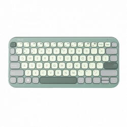 Tastatura wireless ASUS KW100, Culoare: Green Tea Latte, Greutate: 0.374 ASUS Marshmallow Keyboard KW100 este o tastatura wireless compacta, ultrasubtire, cu un design minimalist.Este compatibila cu dispozitivele Windows, ChromeOS, MacOS, iOS si iPadOS, t