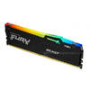 Memorie RAM Kingston, DIMM, DDR5, 64GB, 5600MHz, CL36, 1.25V, FURY, RGB, Kit of 2