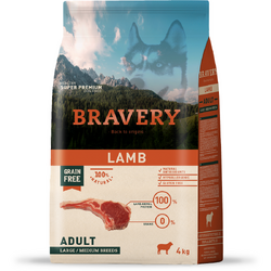 BRAVERY ADULT MEDIUM/LARGE MIEL 4KG