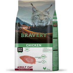 BRAVERY CAT ADULT STERILIZED PUI 2 KG