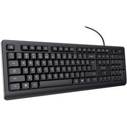 Tastatura cu fir Trust, negru