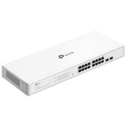 TP-LINK 16-Port Gigabit Smart Switch with 16× Gigabit RJ45 ports and 2× Gigabit SFP slots, Interfata:  16× 10/100/1000 Mbps RJ45 Ports (Auto- Negotiation/Auto MDI/MDIX), Dimensiuni: 440×180×44 mm, Capacitate Switch: 36 Gbps, Packet Forwarding Rate: 26.78