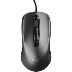 Mouse Trust cu fir, optic, rezolutie maxima 1200 DPI, negru