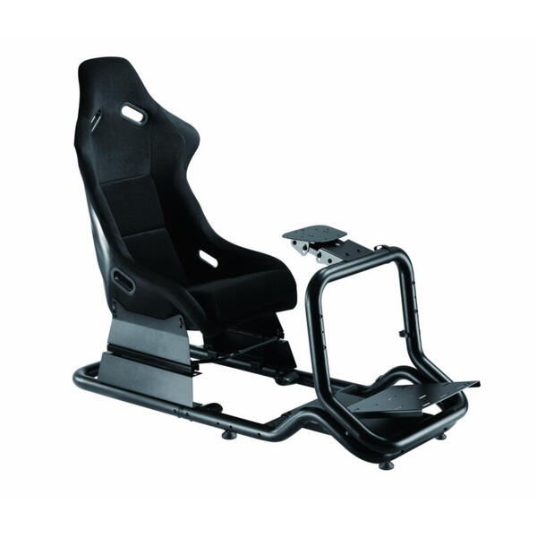 Scaun gaming Serioux Cockpit,  dimensiuni:770x1280~1545x1150mm, greutate suportata: 130 kg,Material cadru: otel, latime scaun: 460 mm, interval de glisare a scaunului: 220 mm, interval de inaltime a scaunului: 25 mm, interval de înclinare a spătarului sca