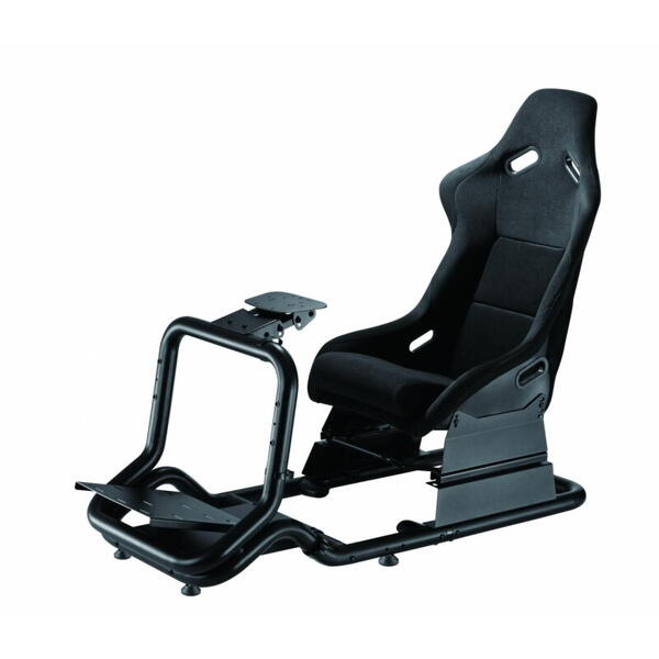 Scaun gaming Serioux Cockpit,  dimensiuni:770x1280~1545x1150mm, greutate suportata: 130 kg,Material cadru: otel, latime scaun: 460 mm, interval de glisare a scaunului: 220 mm, interval de inaltime a scaunului: 25 mm, interval de înclinare a spătarului sca