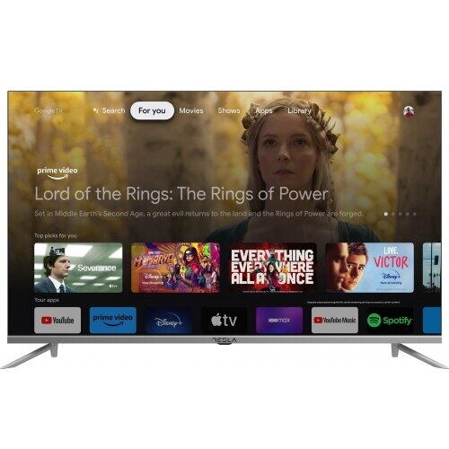 Tesla Google TV DLED 32S635SHS, 81 cm, HD, silverDVB-T2/C/S2, 250 cd/m, CI+, VESA 200x200mm