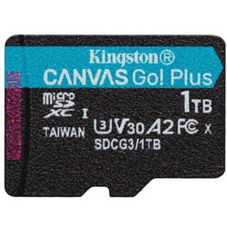 KINGSTON 1TB microSDXC Canvas Go Plus 170R A2 U3 V30 Card + ADP