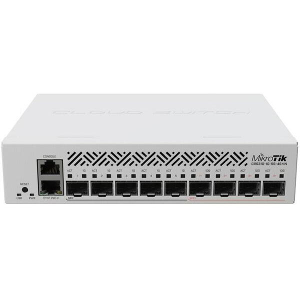 NET ROUTER/SWITCH 9PORT/CRS310-1G-5S-4S+IN MIKROTIK