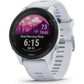 Ceas Garmin Forerunner 255, display 33mm, rezolutie displat 260x260 conectivitate Bluetooth™, ANT+, NFC, USB, functii accelerometru, giroscop, barometru, busola, termometru pentru temperatura exterioară, durata de viata baterie mod ceas inteligent: până l