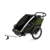 Carucior multisport Thule Chariot Cab 2,  Aluminum/Cypress Green