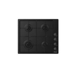 Plita Incorporabila Candy CHW6LBB gas, 60cm, 4zones, lateral knobs, enamel grids, old pop evo black knobs, black