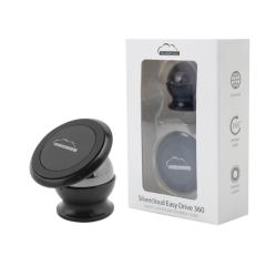 Suport magnetic pentru telefon mobil Silvercloud Easy Drive 360 aplicare pe bord, Unghi rotire: 360°, Sistem de prindere: adeziv, Tip magnet : N40,