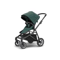 Carucior Thule SLEEK Cadru Negru si Copertina Mallard Green