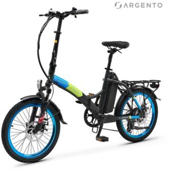 Bicicleta asistata electric Argento Piuma, blueShimano Tourney 7 viteze, motor 250W, pliabila